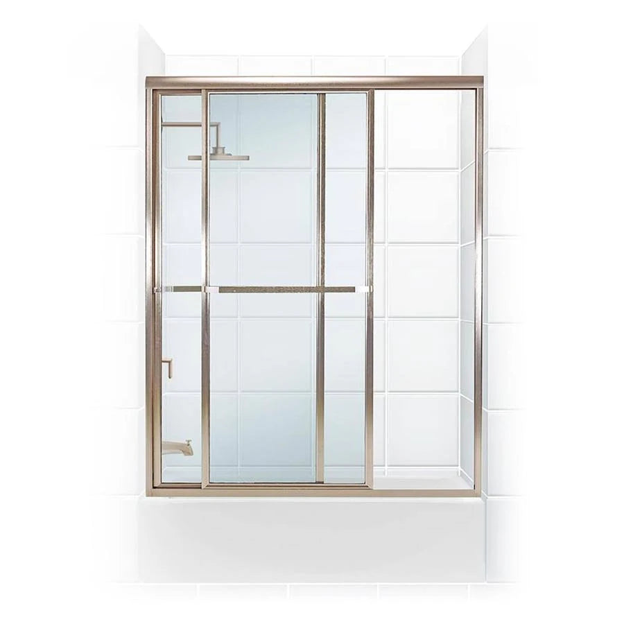 Framed Sliding Tub Door Brushed Nickel U28946