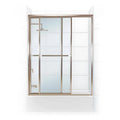 Framed Sliding Tub Door Brushed Nickel U28946