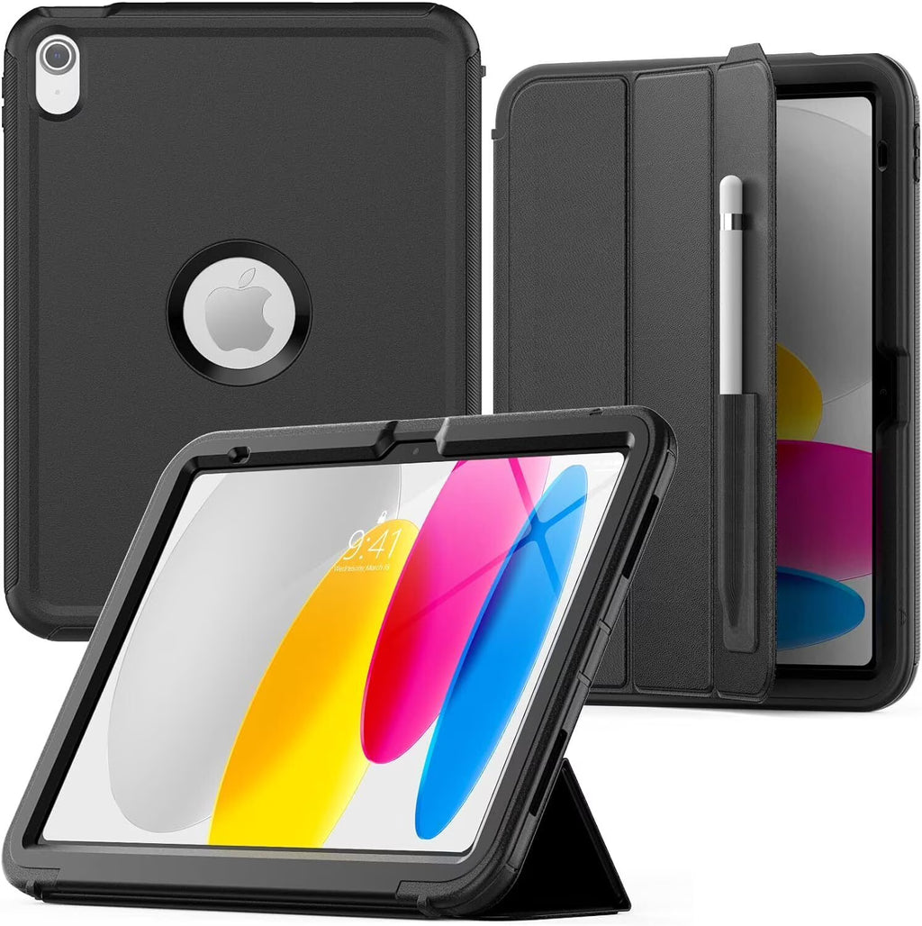 iPad 10th Generation 10.9 inch 2022 2023 Protective Cover with Pencil Holder Folding Stand V920476