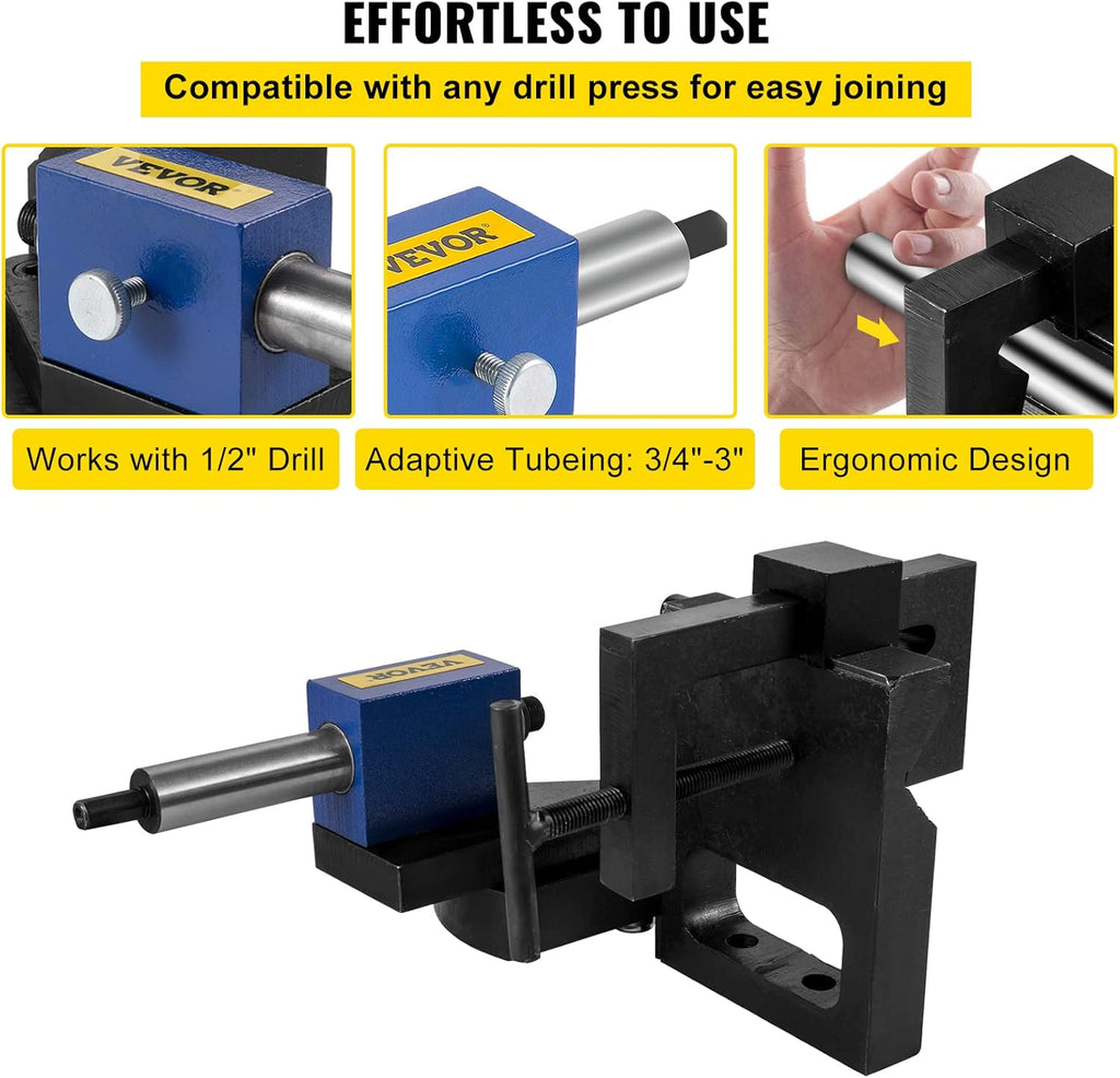 Pipe Notcher Tool for 3/4"-3" Round Tubing Aluminium Frame T5090