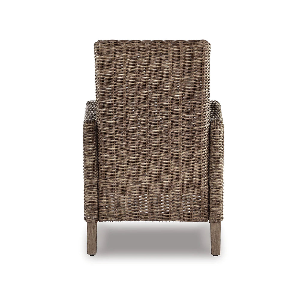 Beige Arm Chair with Cushion, Set of 2 W2549