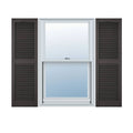 12 inch x 56 inch Vinyl Open Louver Shutters I9547