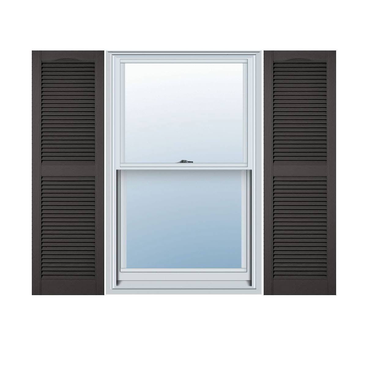12 inch x 56 inch Vinyl Open Louver Shutters I9547