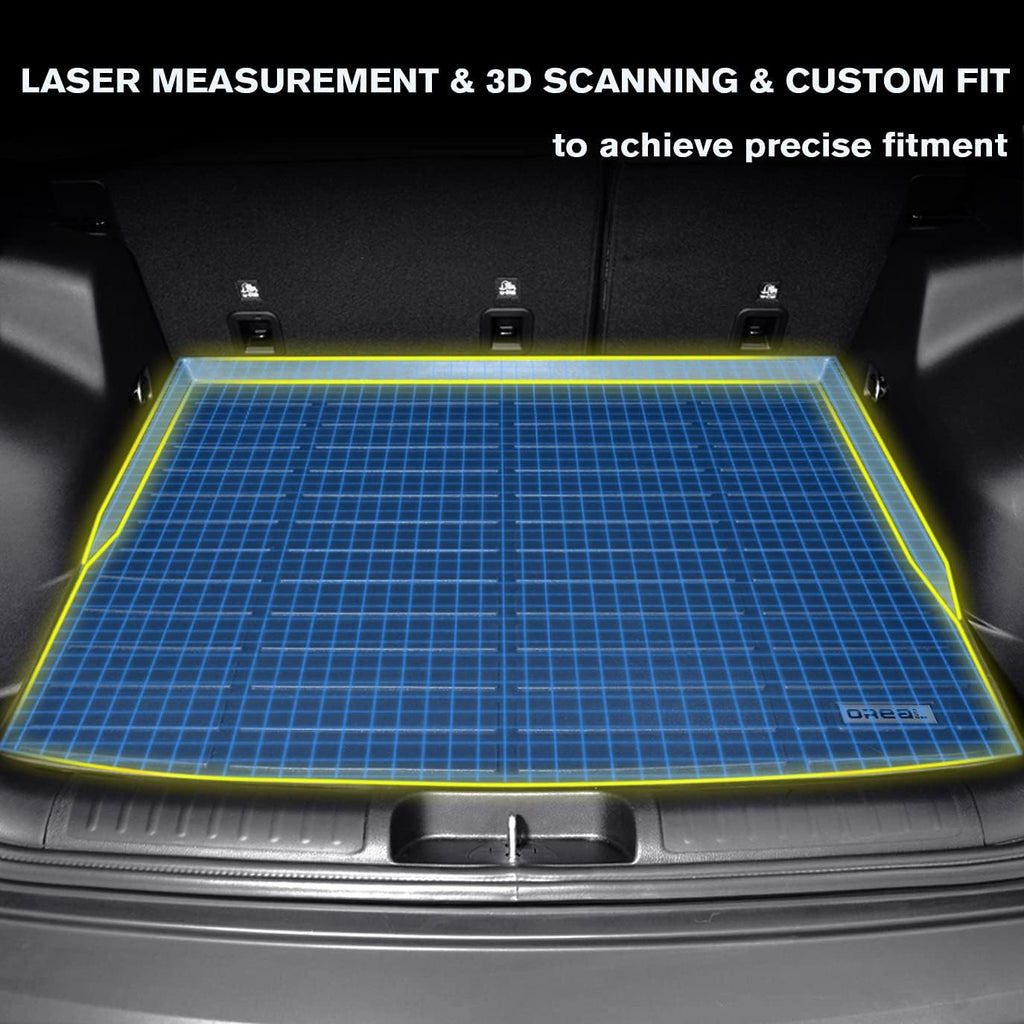 Black Trunk Mat Replacement for Hyundai Venue 2020 2021 2022 Car Rear Cargo Liner Floor Cover All Weather Protection Waterproof Durable Custom Fit-Placed on The Layer Below Pack of 2 Y389599