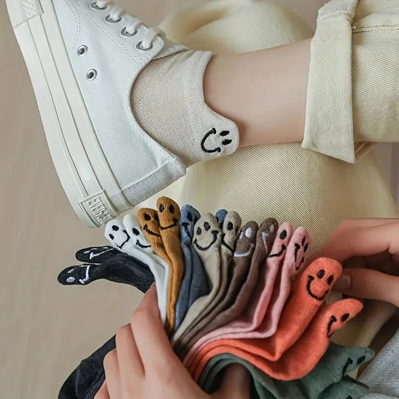10 Pairs Cotton Low Top Socks T7824
