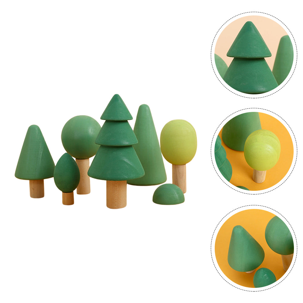 Wooden Tree Building Blocks Stacking Toy K2059