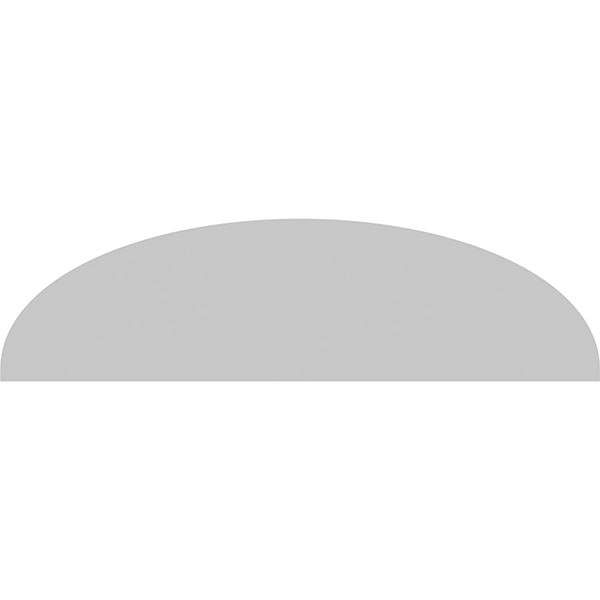 46x22W x 12-1/2x22H x 2x22P Elliptical Sunburst PVC Pediment W515316