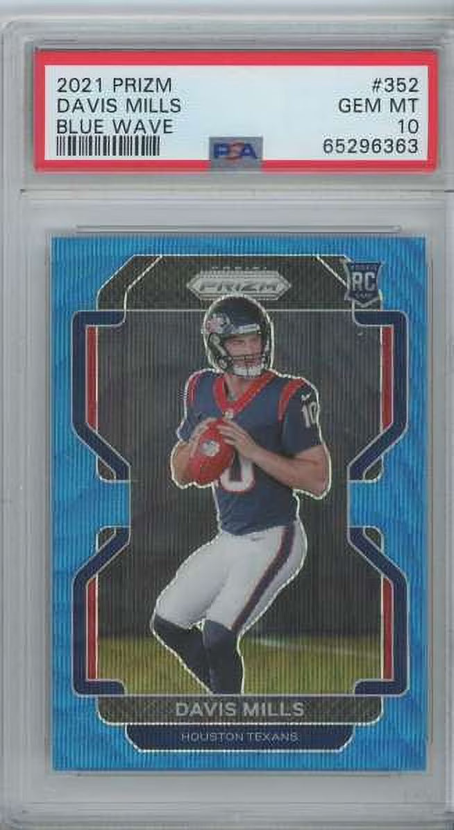 Davis Mills Graded Card (Blue Wave /199) D44737