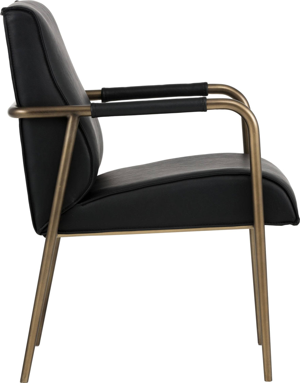 Vintage Black Armchair T669