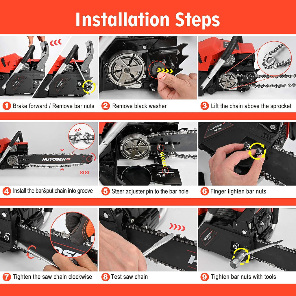 58CC 2-Cycle 20-Inch Gas Chainsaw D94131