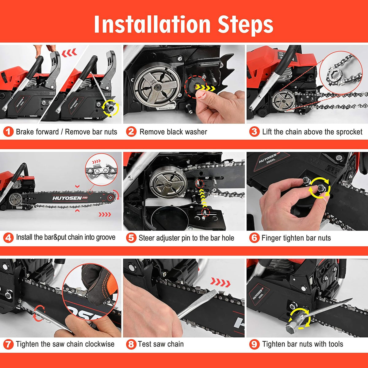 58CC 2-Cycle 20-Inch Gas Chainsaw D94131