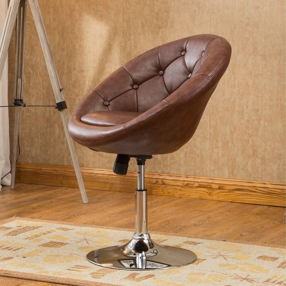 Purple Tufted Tilt Swivel Chair P446