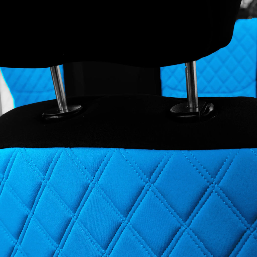 Aqua Neoprene Front Seat Covers for Jeep Wrangler JK 4DR S636090