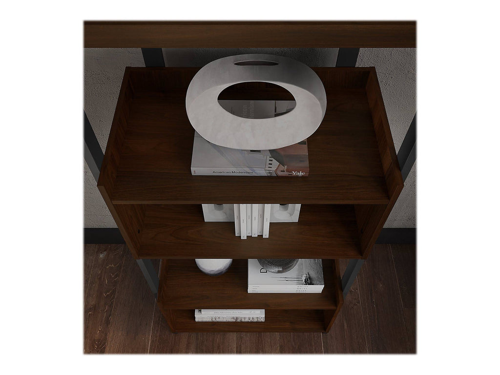 4 Shelf Bookcase in Modern Walnut K24788