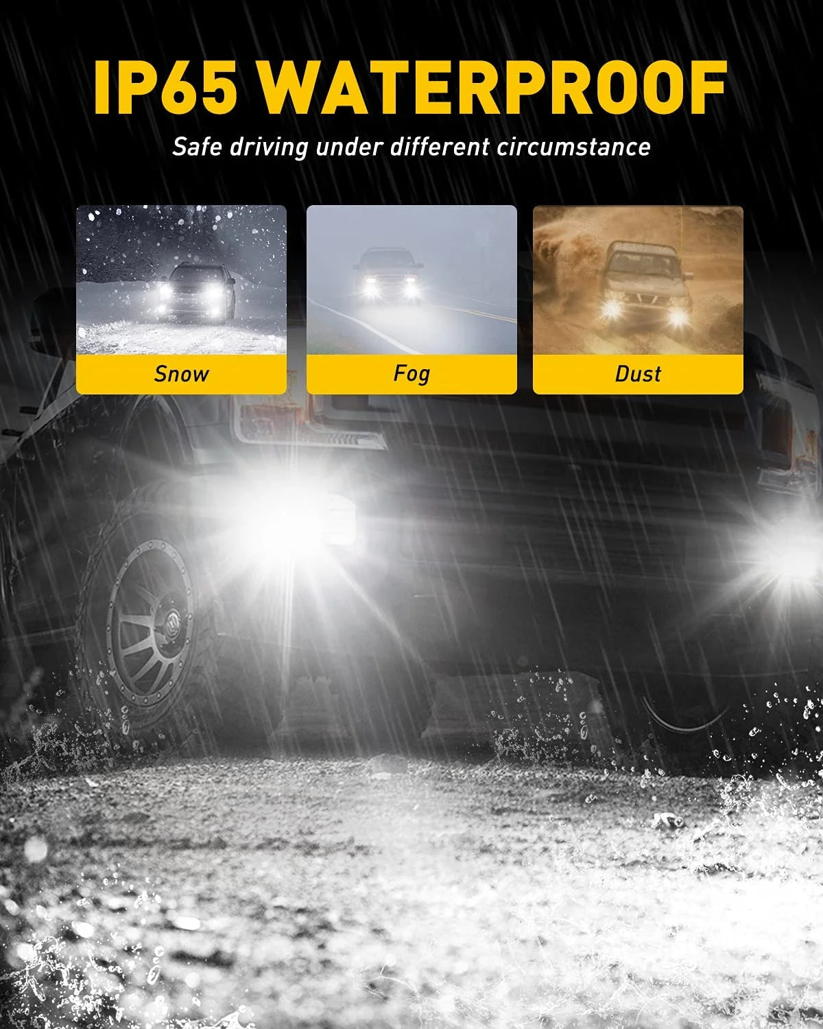 PSX24W LED Fog Light Bulbs, 6500K Cool White, Pack of 2 J2046