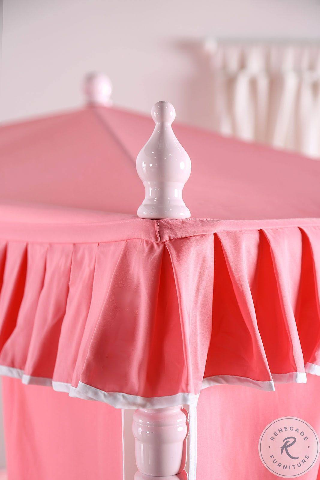 Light Pink Twin Bed A7076