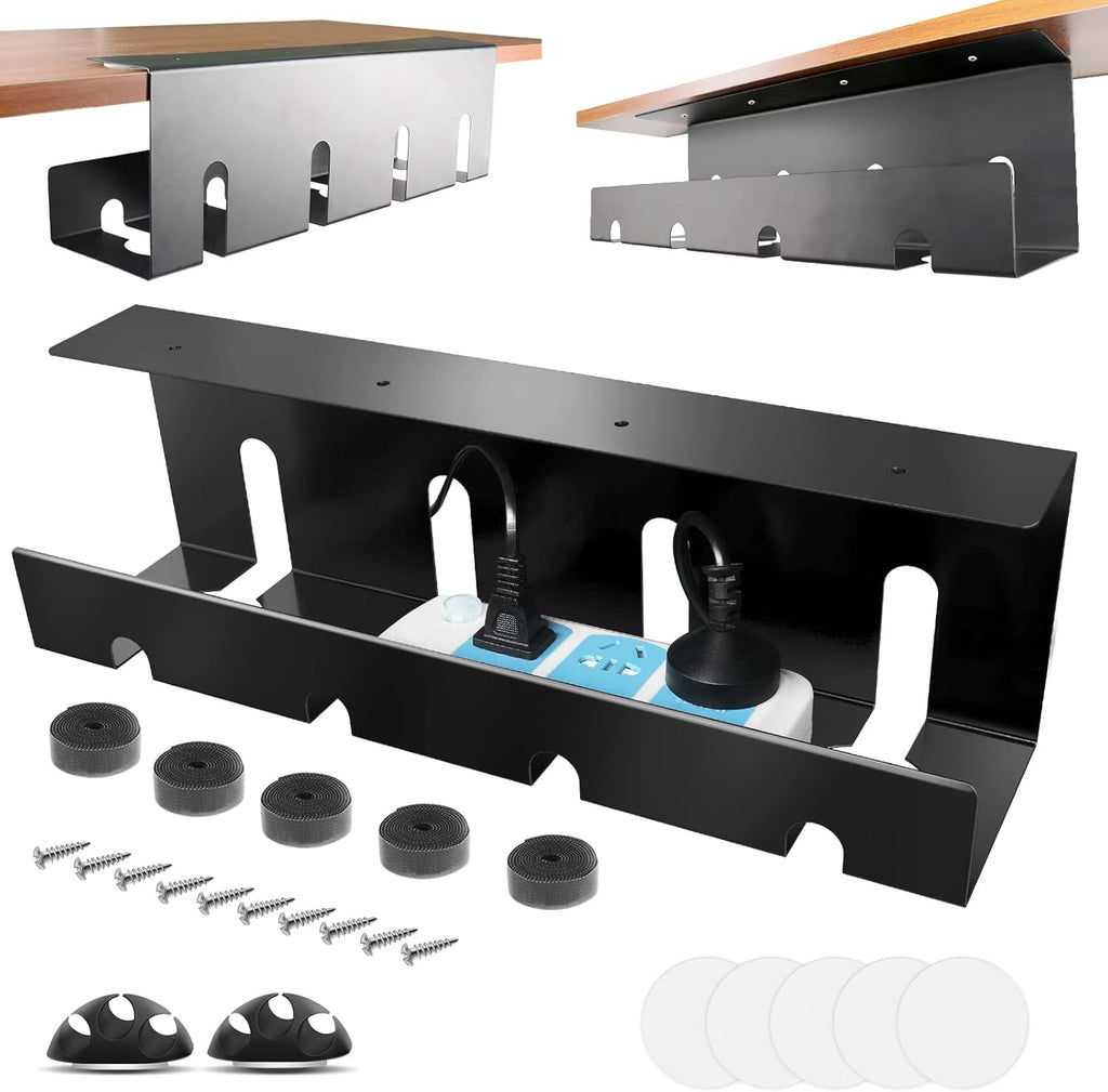 2 x 15.7 in Steel Black Cable Management Tray Y853798