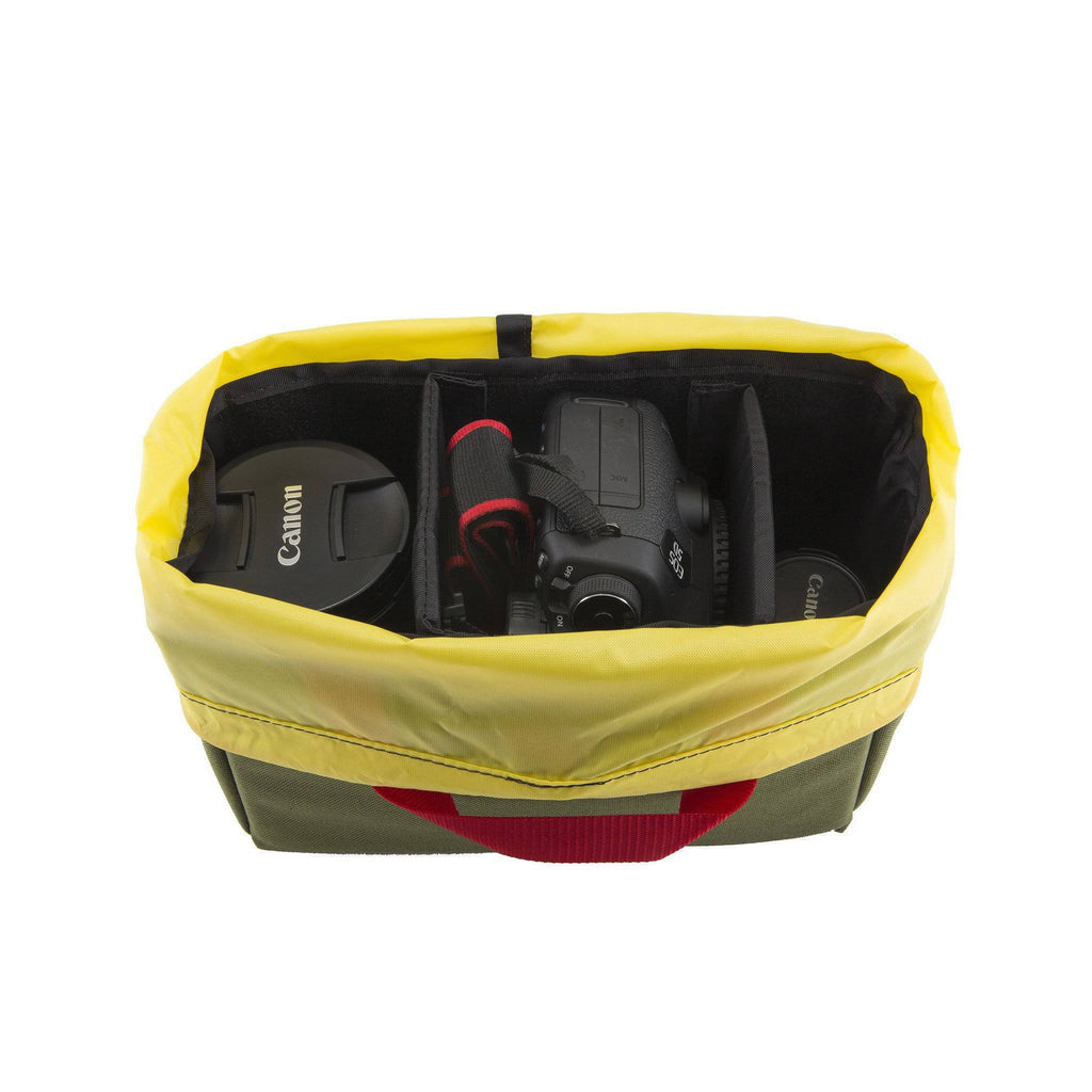 Navy Yellow Camera Cube I77702