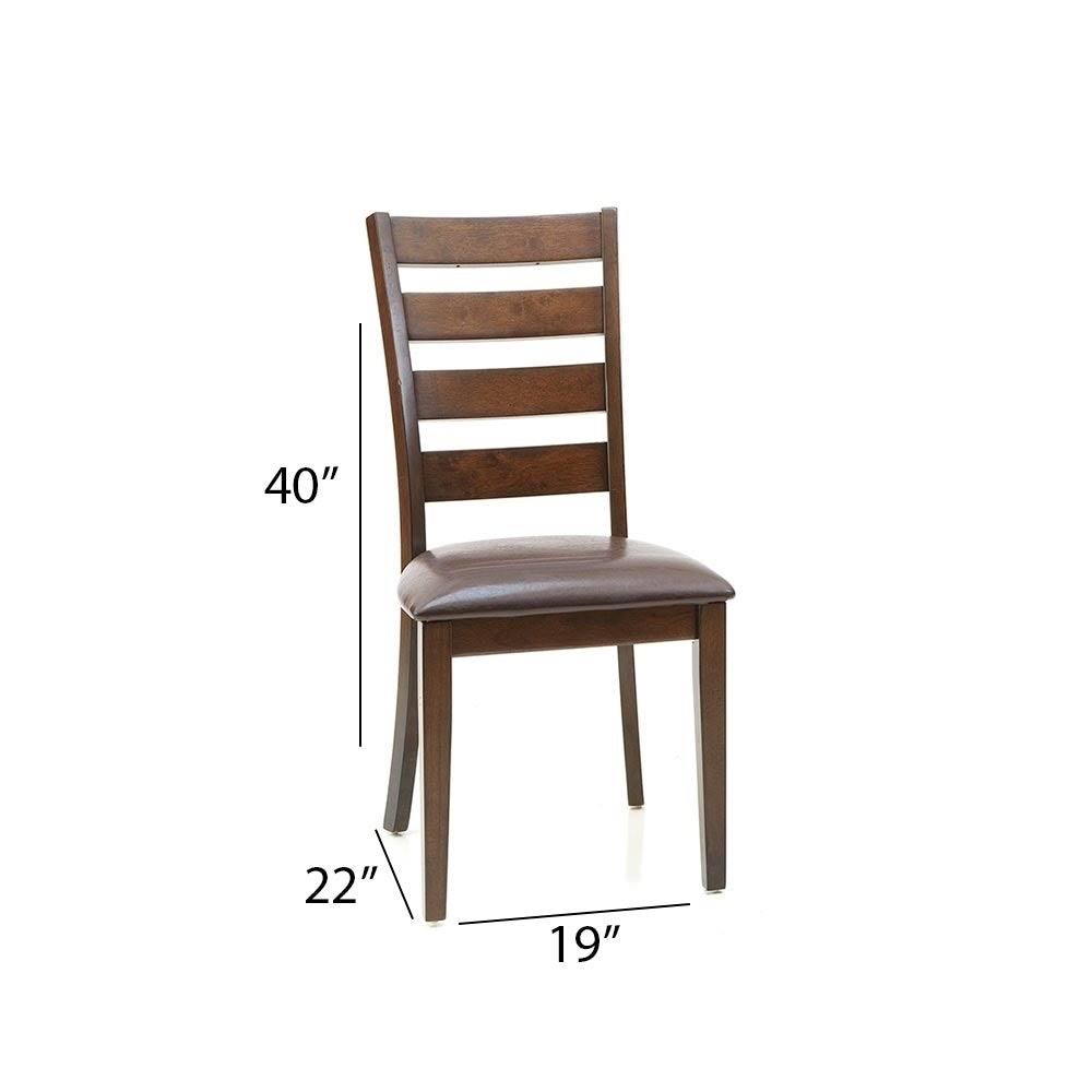 Ladder Back Side Chair Set of 2 Q9243