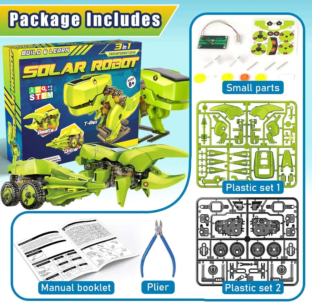 Solar Robot Kit 3-in-1 STEM Projects Robot Kit L331929
