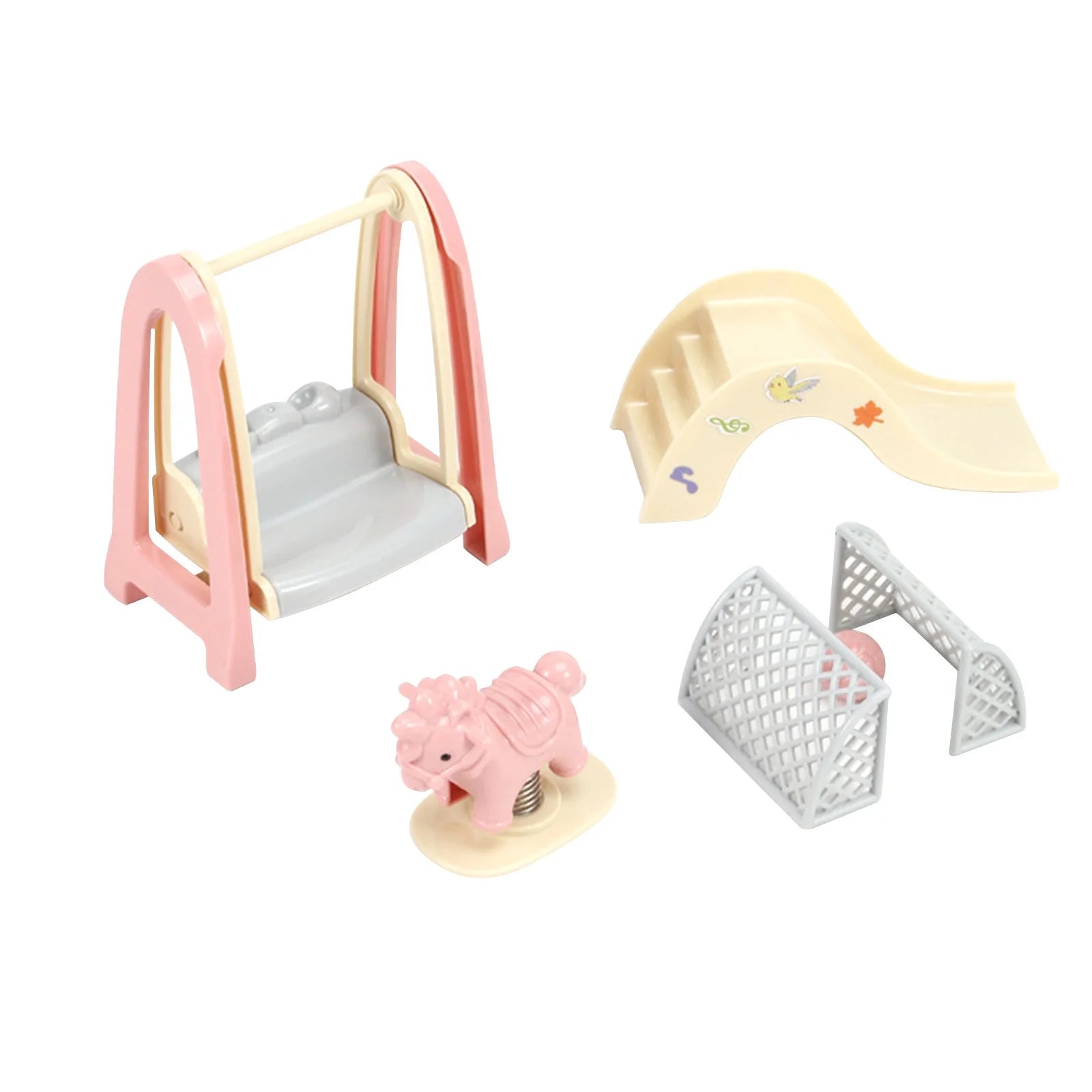 Miniature Dollhouse Kitchen Play Set with Refrigerator U1855