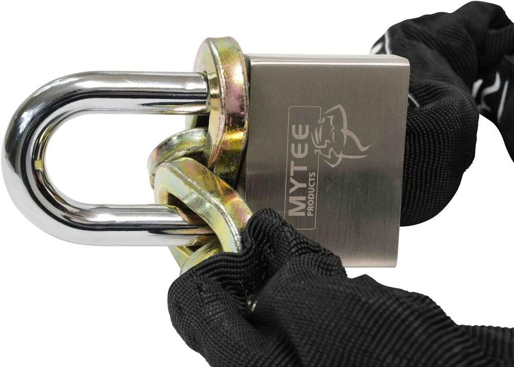 Anti Cut Security Chain and Lock Kit - 3 Foot x 3/8 Inch Thick Hardened Chain with Cut Proof Lock & Carrying Case R724