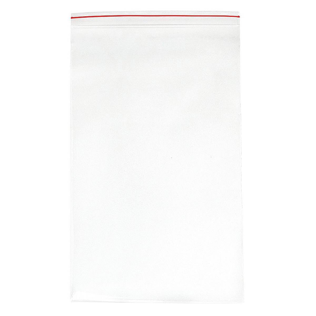 Reclosable Poly Bag with Zip Seal, Pack of 250 W240
