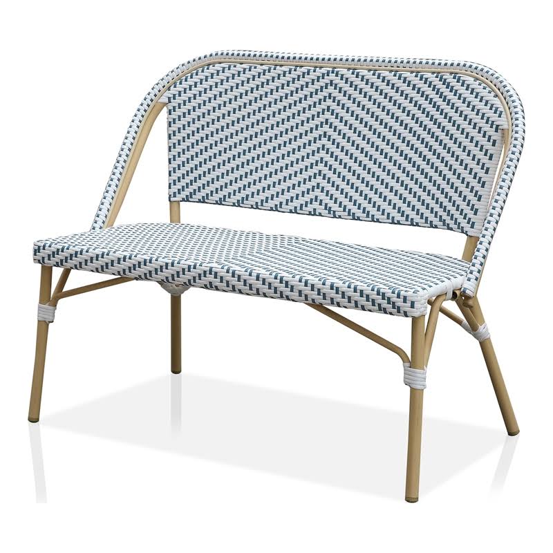 Blue Aluminum Patio Loveseat A2463