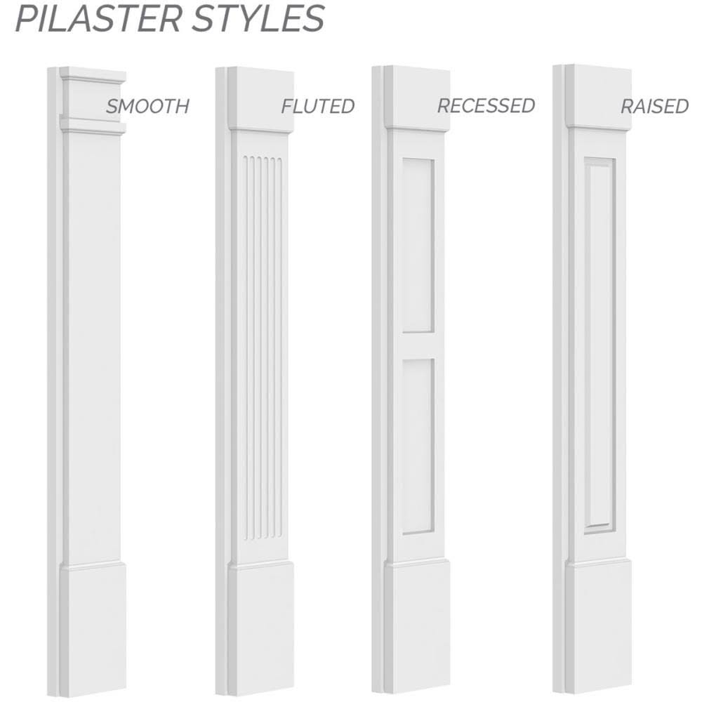Plain PVC Pilaster (Pair) G166725
