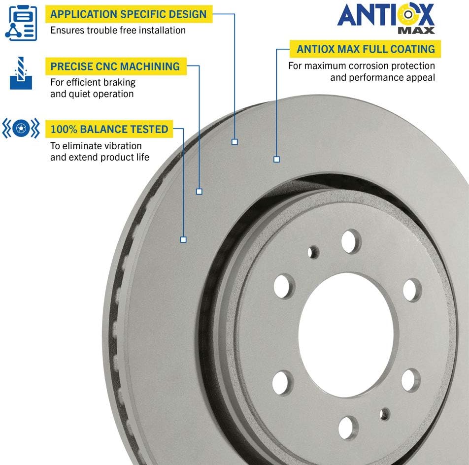 Front Brake Rotor Pack of 2 J1611