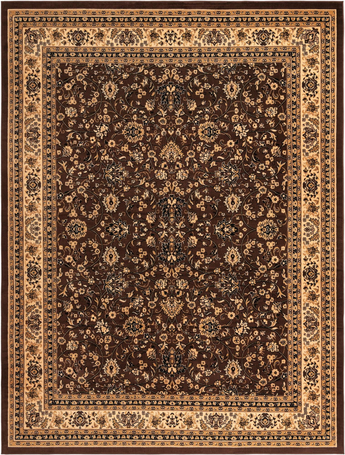 10' x 13' Brown Medium Rug W468863