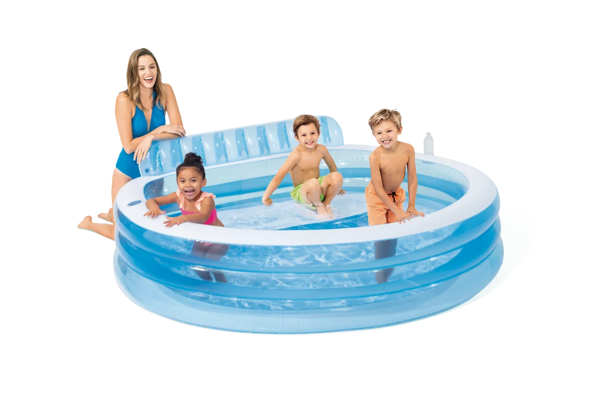 Inflatable Family Lounge Pool, 90" x 86" x 31" K571385