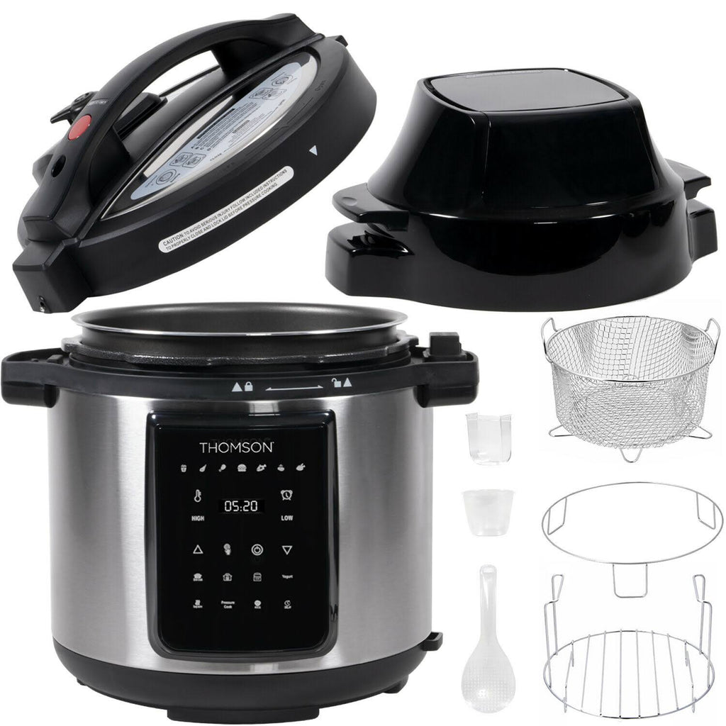 9-in-1 Pressure Cooker, Slow Cooker, Air Fryer, 6.5 qt J970
