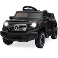 6V Kids Ride on Car Truck with Parent Control, 3 Speeds, LED Headlights, MP3 Player, Horn - Black V2391