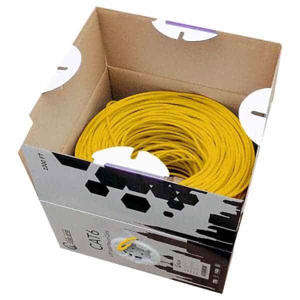 Cat6 1000ft Plenum Cable 550MHz UTP 23AWG Pull Box G861440