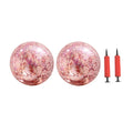 Golden Sequin Beach Ball Set of 4 with Pump B93648