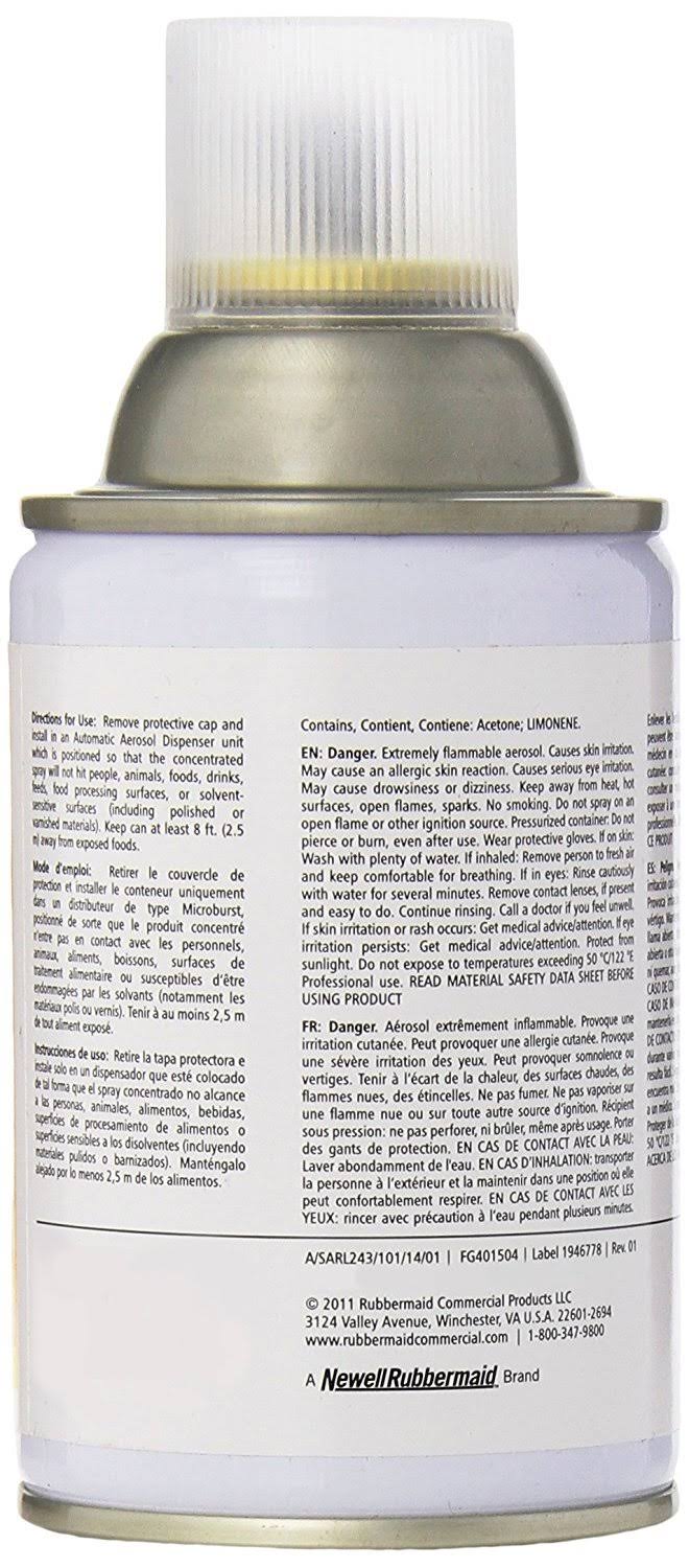 Mandarin Orange Aerosol Refill, 6oz, 12/Carton M1860