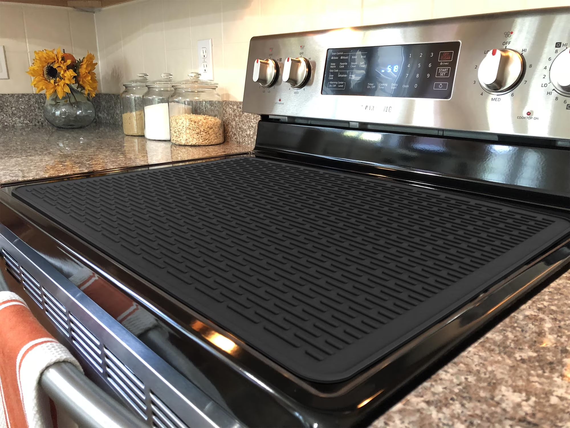 Silicone Stove Top Cover, 28" x 20", Heat Resistant Mat K633377