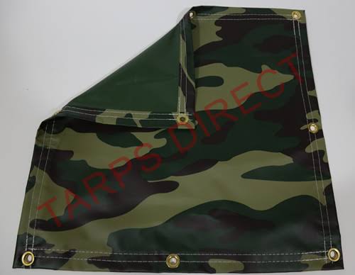18 oz Camo Vinyl Coated Tarp A73468