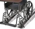 Portable Adjustable Wheelchair Ramp, 3-5 Ft Long, 4.5 In Wide, 2 Ramps Included H9704