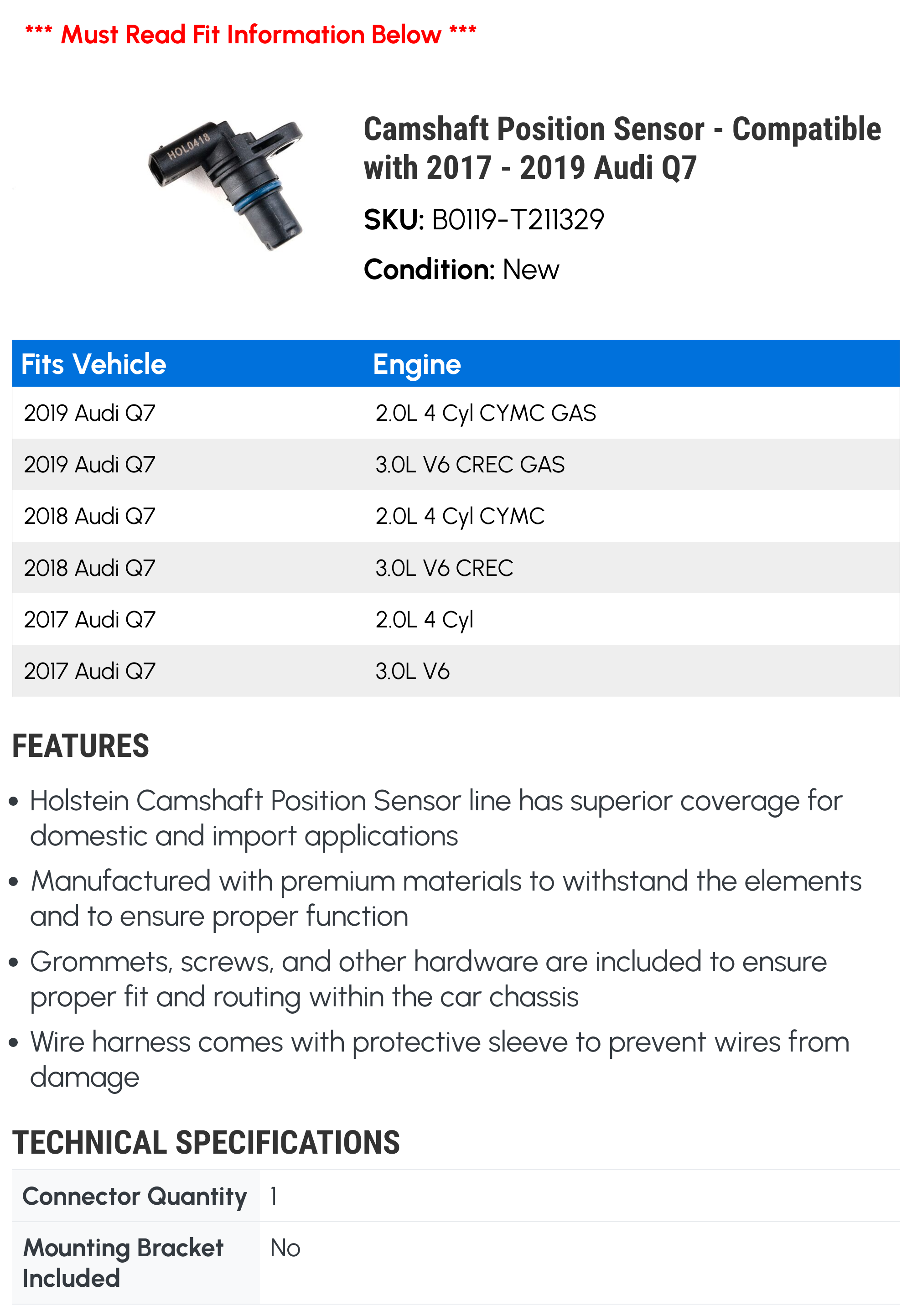 Camshaft Position Sensor D735
