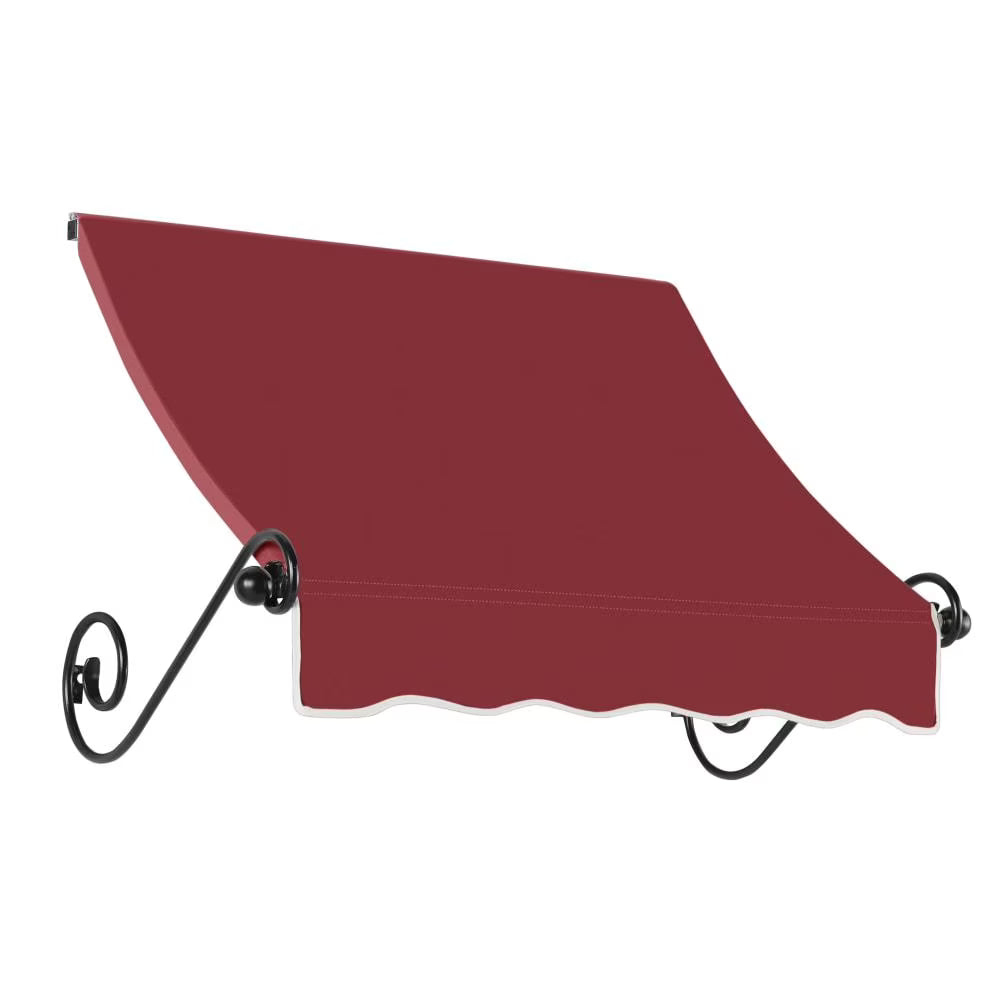 Burgundy Acrylic Fixed Awning S43028