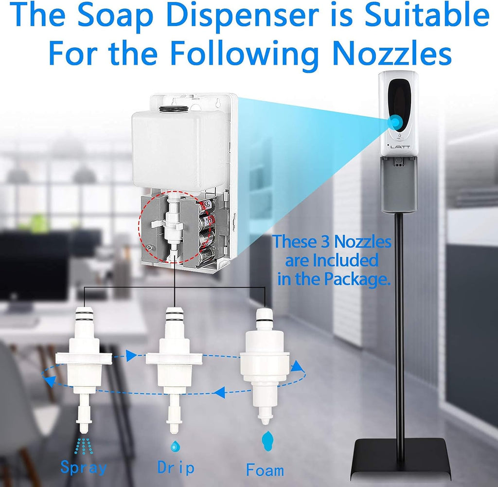 Touchless Hand Sanitizer Dispenser with Stand and 3 Nozzles M518971