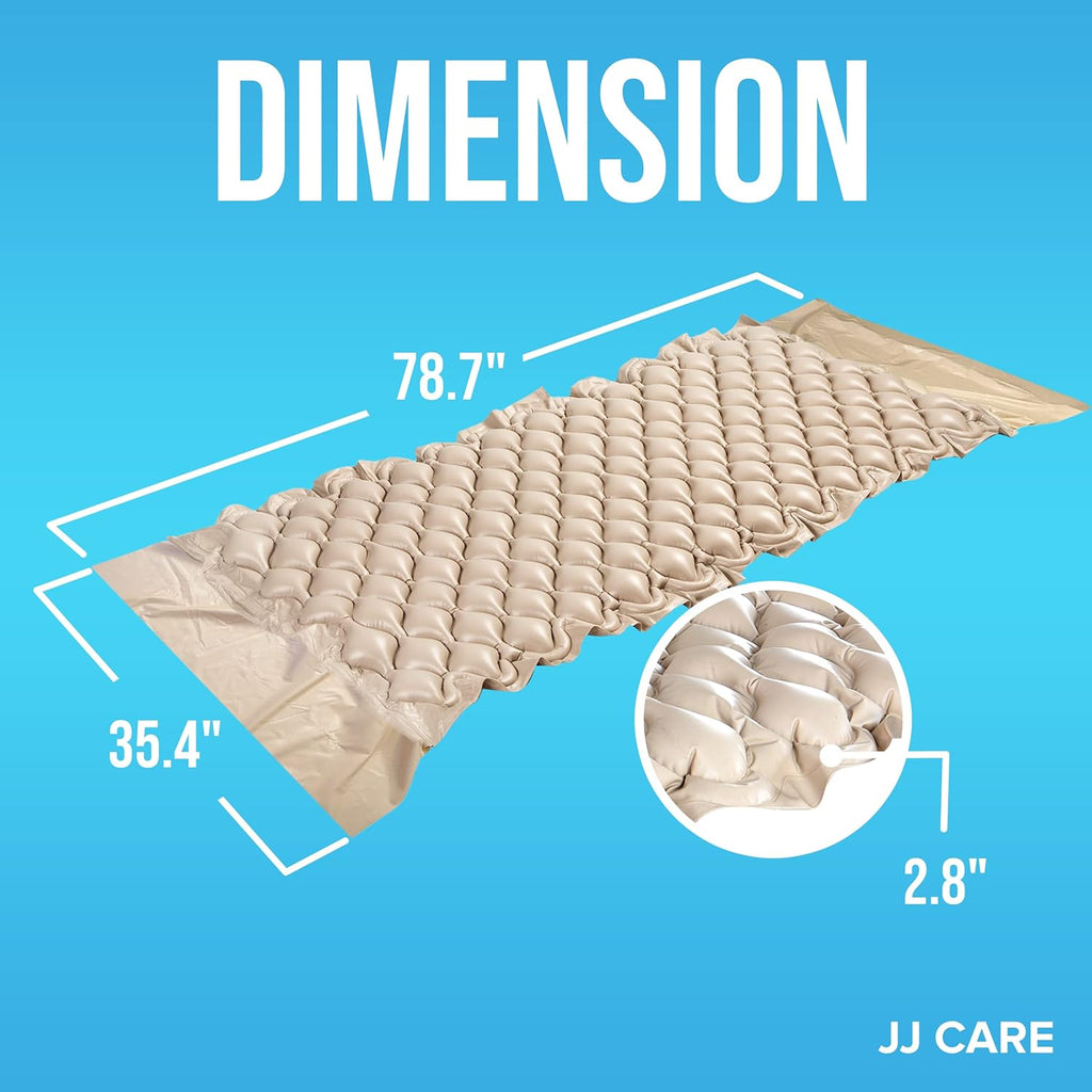 Alternating Pressure Mattress Pad with Pump, 79”x35”, Pack of 2 L748