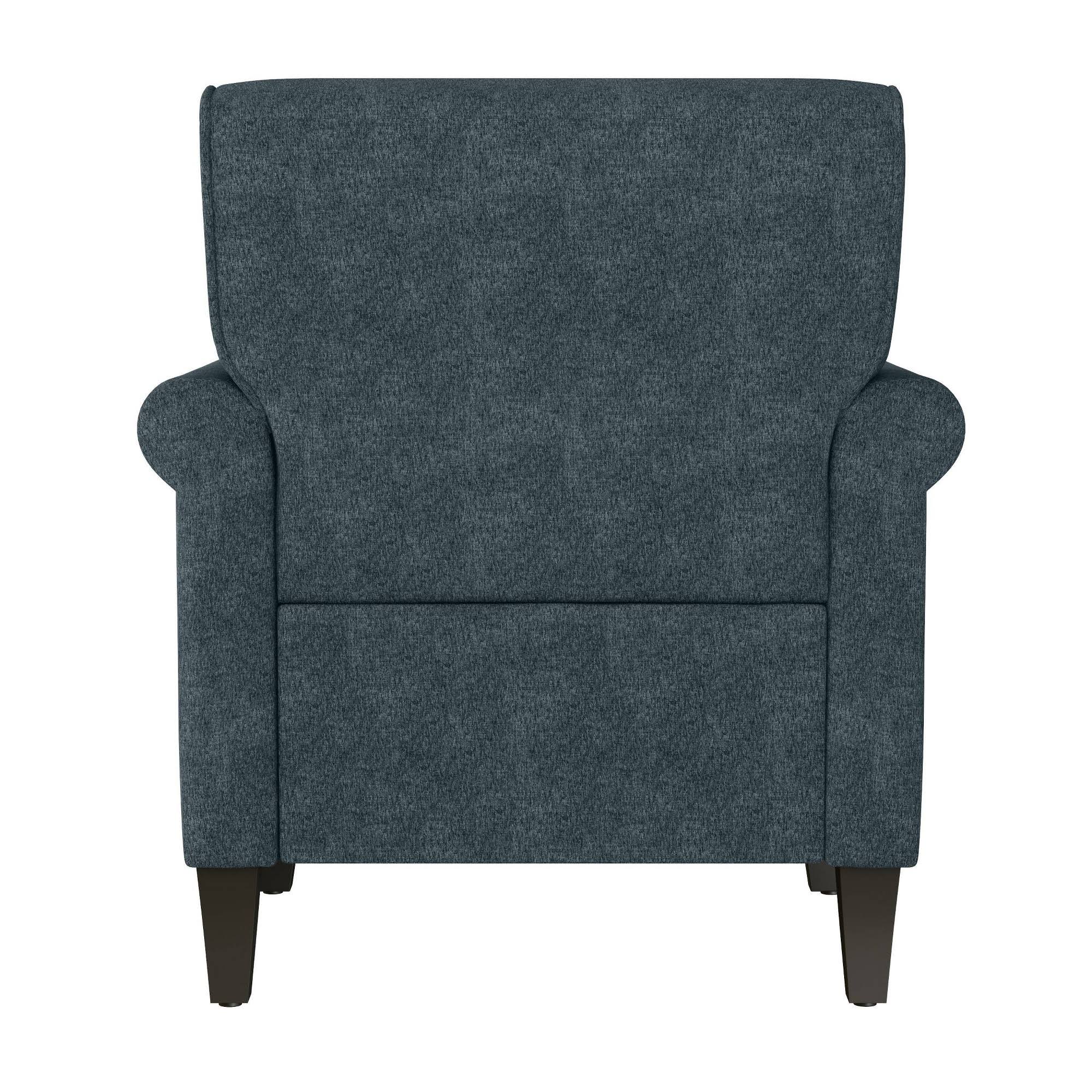 Blue Chenille Arm Chair D758381