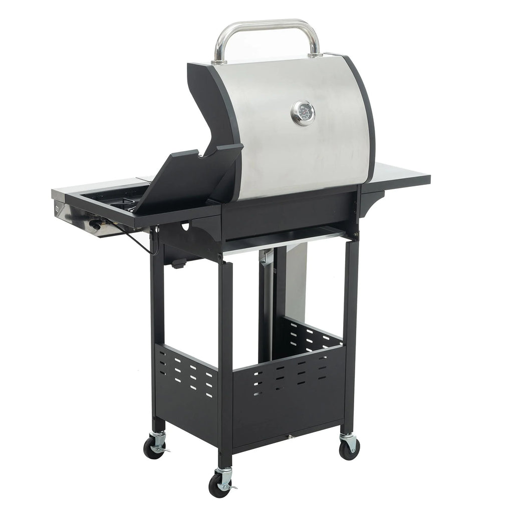 3-Burner Stainless Steel Propane Gas Grill with Side Burner R88833