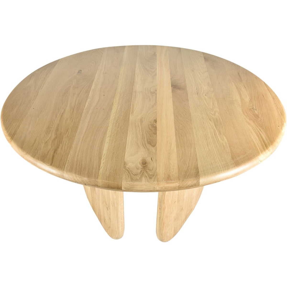 Mid-Century Wood Dining Table in White Oak/Natural Oak R343