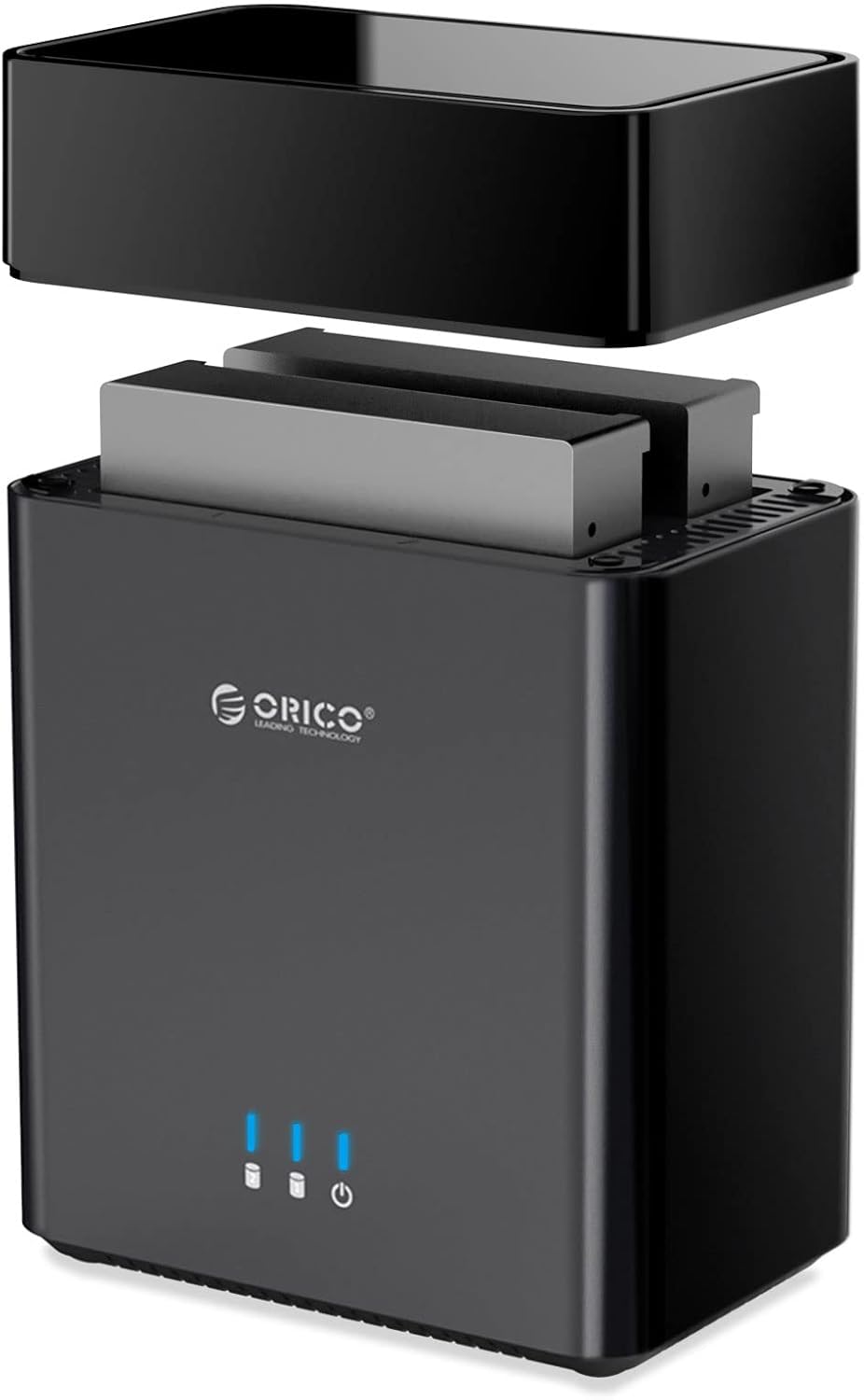 2Bay Tool-Free External Hard Drive Enclosure USB3.0 to SATA 3.5inch with Fan M386