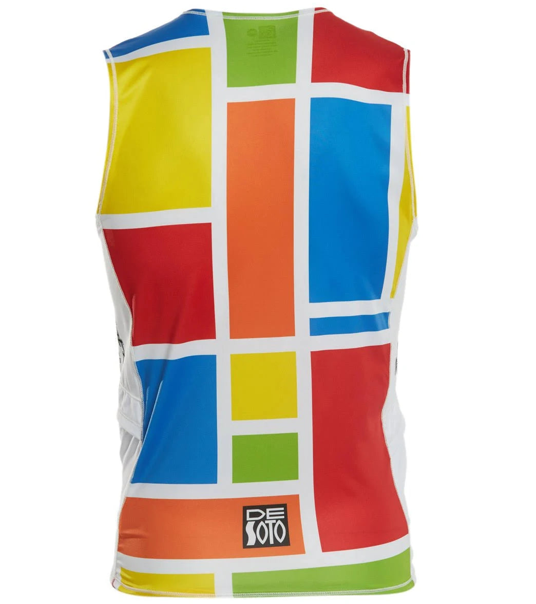 South Beach Mondrian Half Zip Tri Top S70374