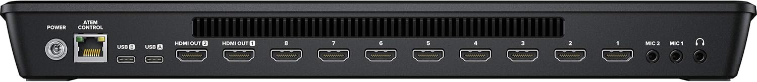 ATEM Mini Extreme ISO HDMI Live Streaming Switcher with 12V Power Supply, International Adapters & Standard HDMI Cable V5112